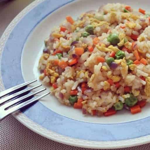 Chinese Fried Rice With Eggs Recipe