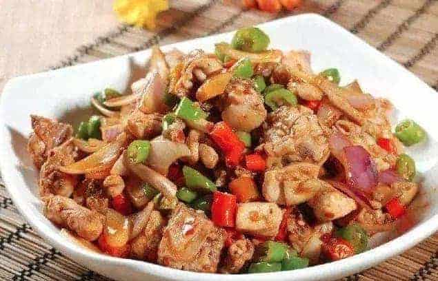 Chinese Stir fried Tofu and Chicken Giblets Recipe