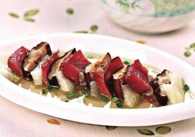 Chinese Steamed Salt cured Pork with Wax Gourd Recipe