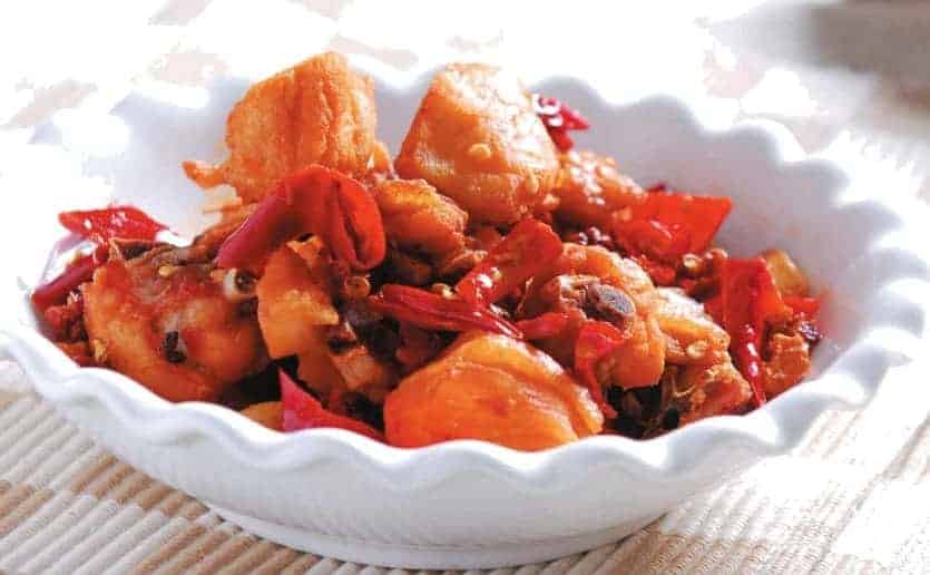 Chinese Fried Chicken with Pickled Pepper Recipe