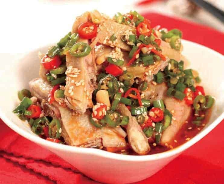 Chinese Steamed Chicken with Chili Sauce Recipe