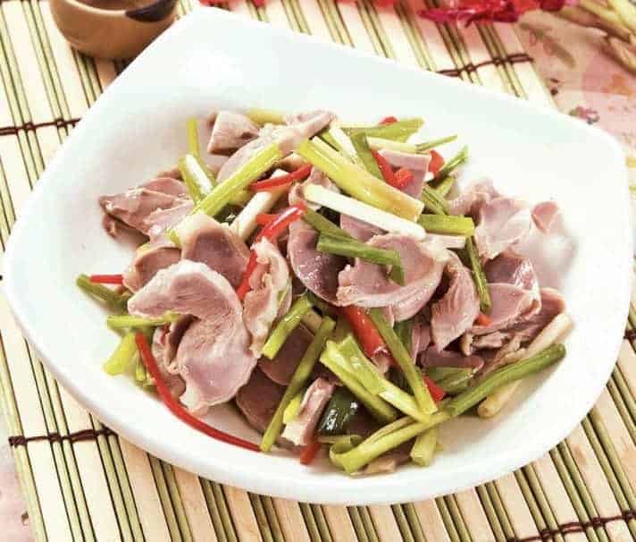 Chicken Gizzards With Spring Onions Cold Dish Recipe