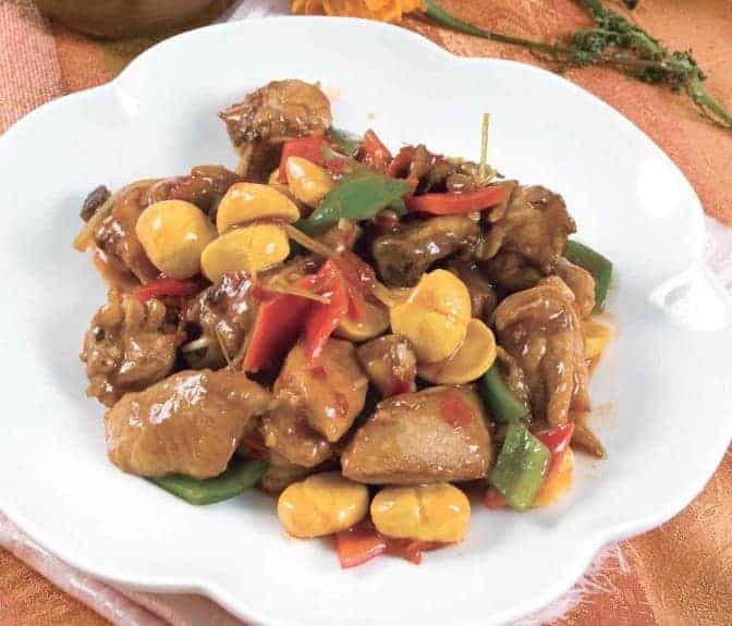 Chinese Roast Chicken With Chestnut Recipe 1