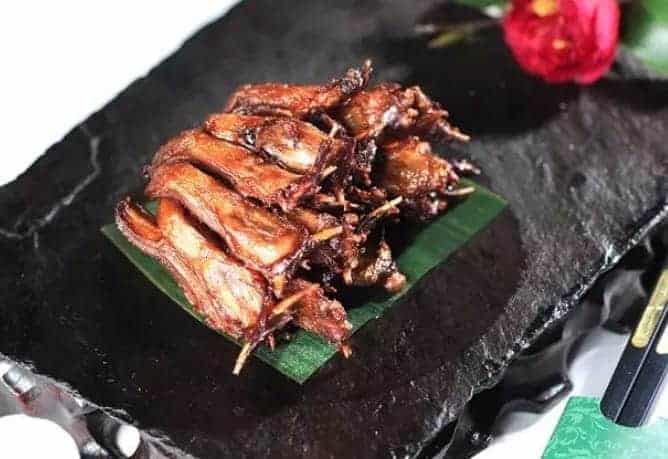 fried duck tongues