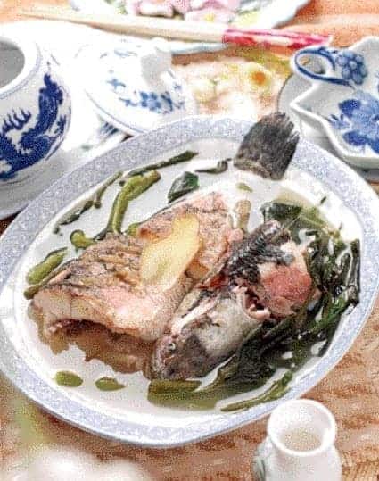 Sweet Potato Leaves Fish Soup Recipe