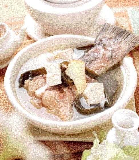 Tofu and Kelp Fish Tail Soup Recipe