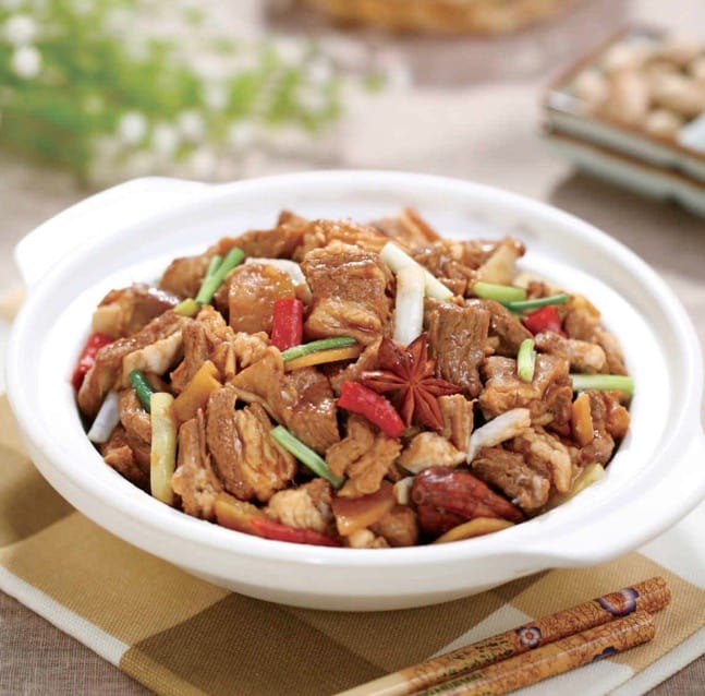 Stewed Chinese Lamb with Green Onions